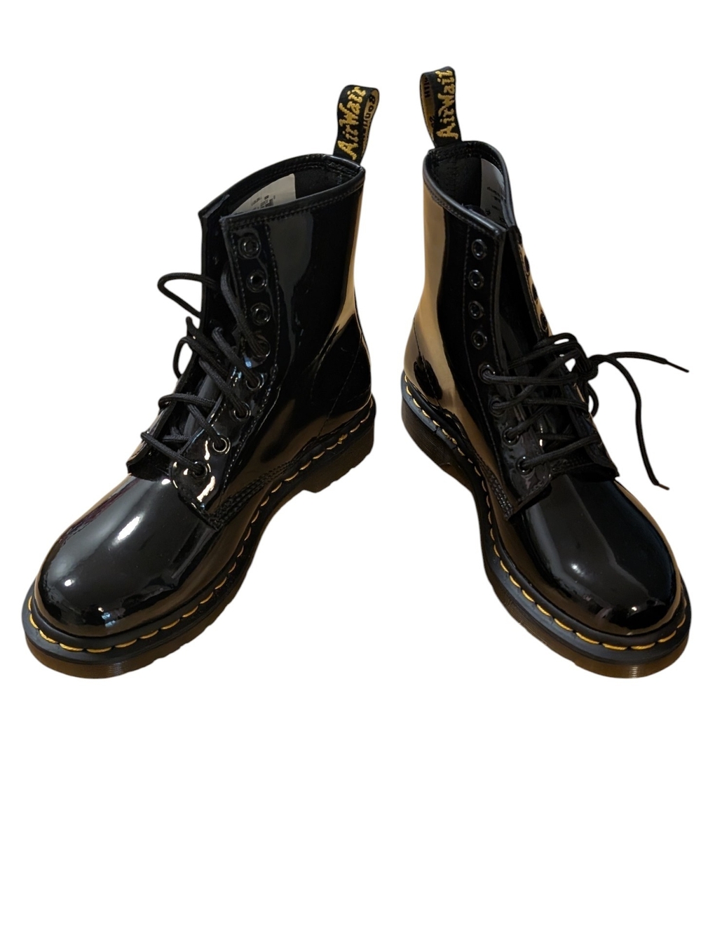 Dr. Martens Black Patent 1460 Combat Boots